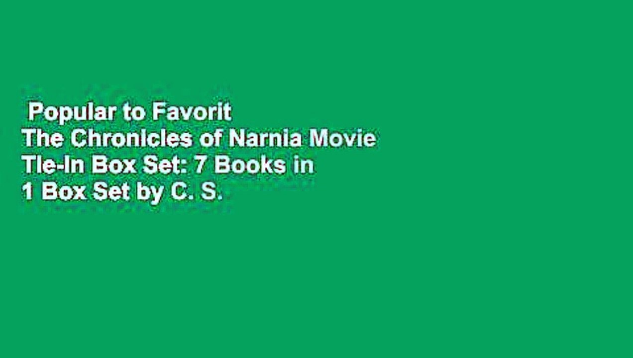 Popular to Favorit  The Chronicles of Narnia Movie Tie-In Box Set: 7 Books in 1 Box Set by C. S.