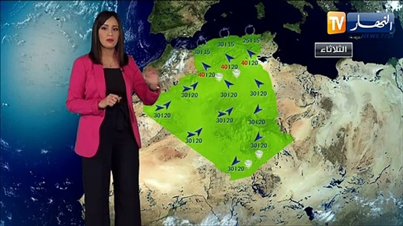 موجة حر طيلة باقي أيام الأسبوع/ أحوال الطقس ليوم الثلاثاء 25 جوان 2019