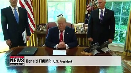 Trump signs executive order imposing fresh sanctions on Iran