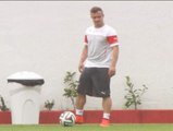 La selección suiza siguen preparando su debut en el Mundial