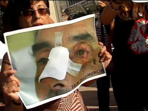 Declaran los antidisturbios por la paliza a un manifestante en la huelga general de 2012