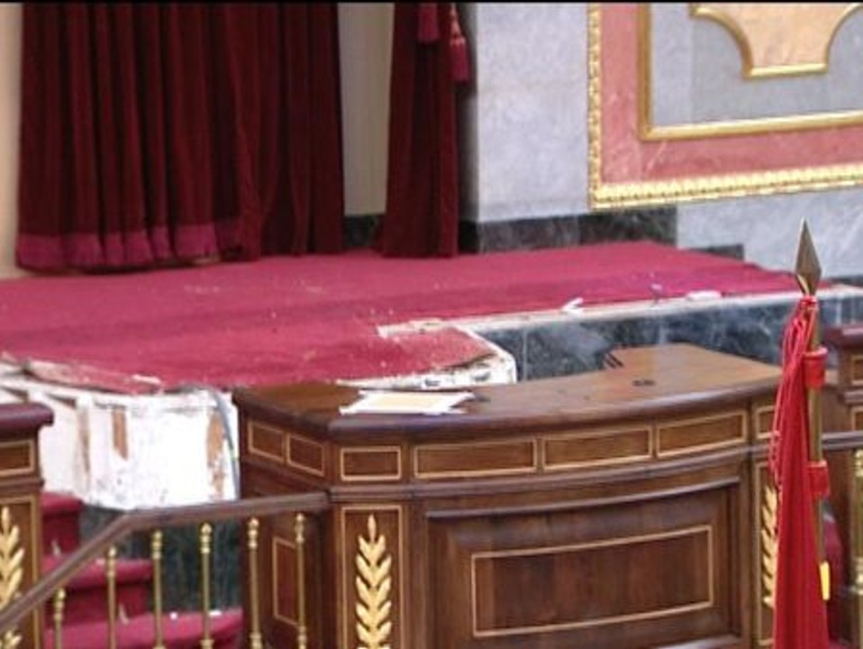 El Congreso se transforma para la coronación de Felipe VI