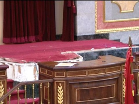 El Congreso se transforma para la coronación de Felipe VI