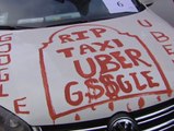 La huelga de taxistas imposibilita el tráfico en Madrid