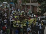 Multitudinaria manifestación en las islas Canarias contra las prosprecciones petrolíferas