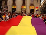 Decenas de miles de españoles exigen en las calles un referéndum sobre la monarquía