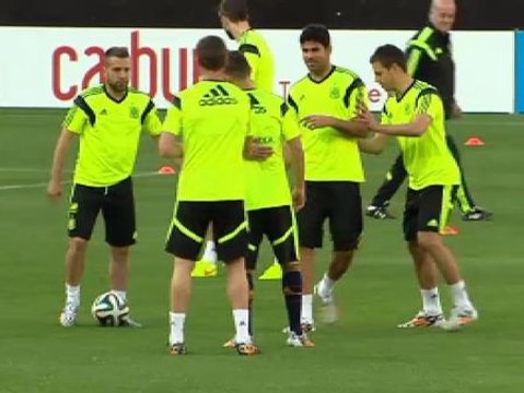 La selección entrena en Washington con Diego Costa a pleno rendimiento