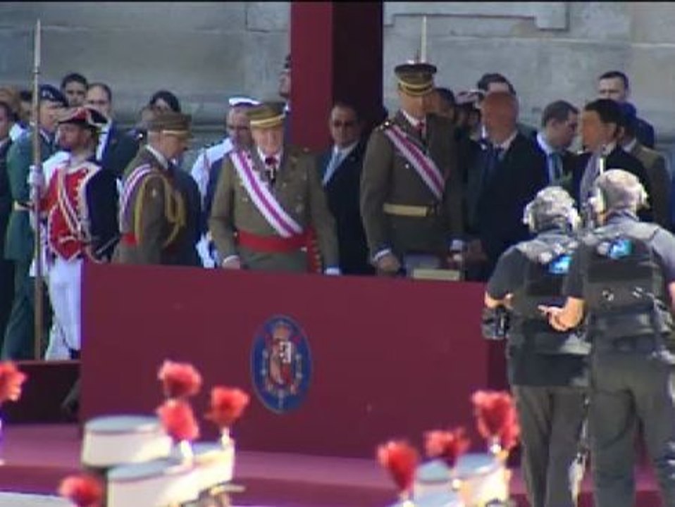 El Rey y el Príncipe, juntos en un acto militar