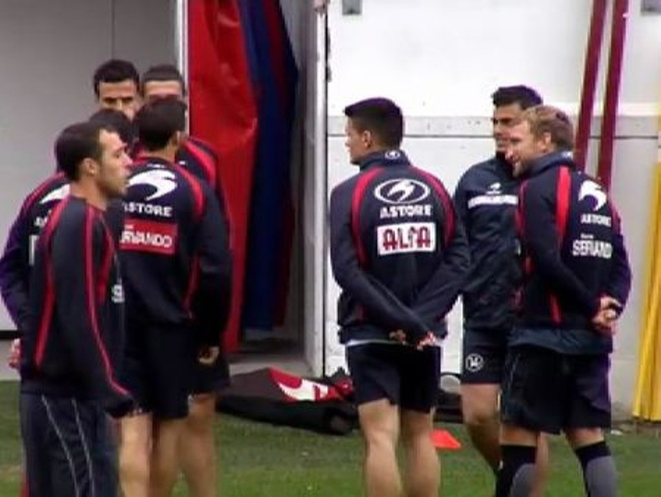 El Eibar entrena después de conseguir el ascenso a la Liga BBVA