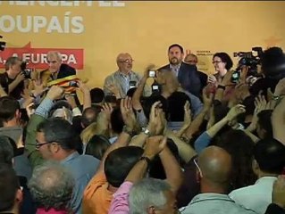 ERC celebra su "gran victoria" en Cataluña