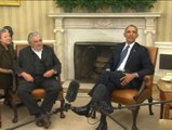 Reunión entre Barack Obama y el presidente de Uruguay José Mujica, en la Casa Blanca