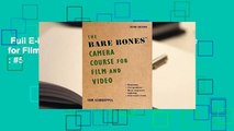 Full E-book  The Bare Bones Camera Course for Film and Video  Best Sellers Rank : #5