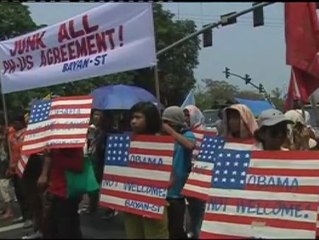 下载视频: Protestas contra la visita de Obama a Filipinas