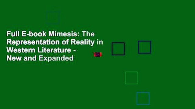 Full E-book Mimesis: The Representation of Reality in Western Literature - New and Expanded