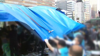 서울시, 대한애국당 광화문 천막 철거...물리적 충돌 / YTN