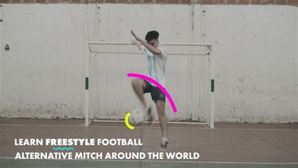 Learn Freestyle Footballer Tricks: Alternative mitch around the world