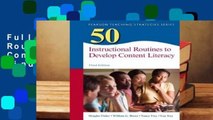 Full E-book 50 Instructional Routines to Develop Content Literacy  For Kindle