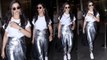 Deepika Padukone stuns in white & silver outfits at Mumbai airport | Boldsky