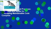 Full version Perl Best Practices: Standards and Styles for Developing Maintainable Code Complete