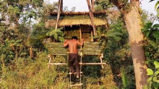 Building more swimming pool for suspension house on the tree ( Ancient skill )