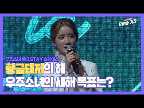 황금돼지의 해! 우주소녀의 올해 목표는? (feat. 엑시&보나) 190108 우주소녀 쇼케이스