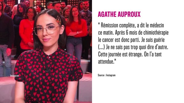 Agathe Auproux atteinte d’un cancer, elle annonce sa rémission