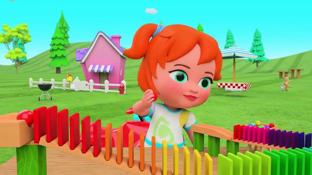 Ladybug Toy Cars Slides Toy Set 3D - Colors for Children to Learning with Little Boy & Girl Kids Edu