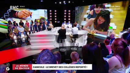 Le monde de Macron: Canicule, le Brevet des collèges reporté ! - 25/06
