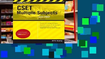 [MOST WISHED]  CliffsNotes CSET Multiple Subjects 4th Edition
