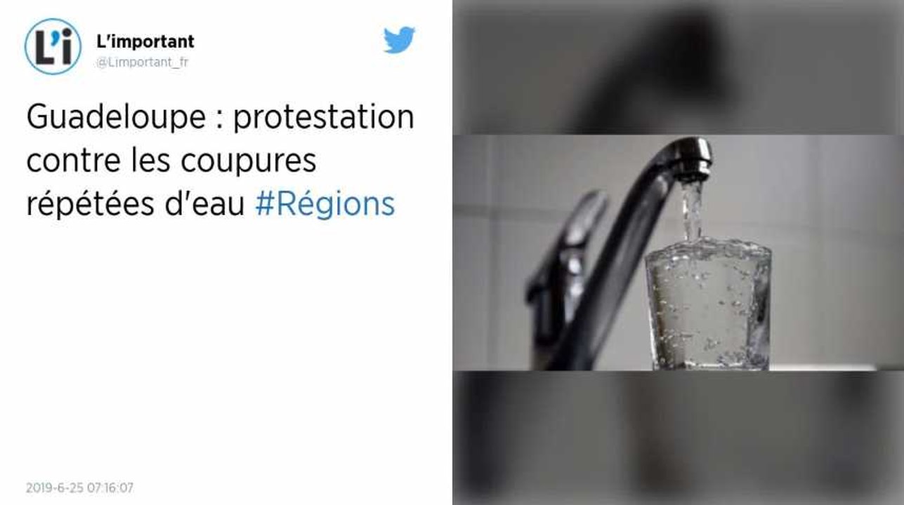 Guadeloupe : protestation contre les coupures d’eau à répétition