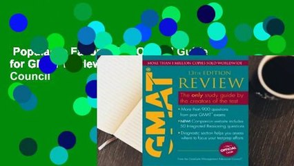 Popular to Favorit  The Official Guide for GMAT Review by Graduate Management Admission Council