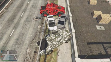 GTA ONLINE FUNNY MOMENTS & FAILS #4 - NEW INSURGENT POWER!