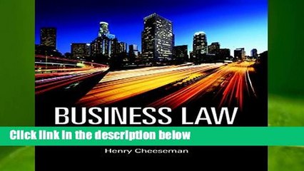 Any Format For Kindle  Business Law by Henry R. Cheeseman