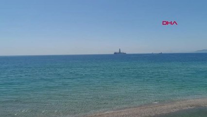 ANTALYA Petrol arama gemisi Yavuz, Akdeniz'e demirledi