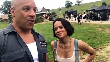Fast and Furious 9 : Vin Diesel and Michelle Rodriguez on set ! First day