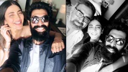 Shruti Haasan Hangs Out With Rana Daggubati || Filmibeat Telugu