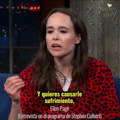El discurso antiodio y LGBTI de Ellen Page en el programa de Stephen Colbert