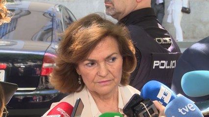Carmen Calvo pide la abstención de PP y Cs