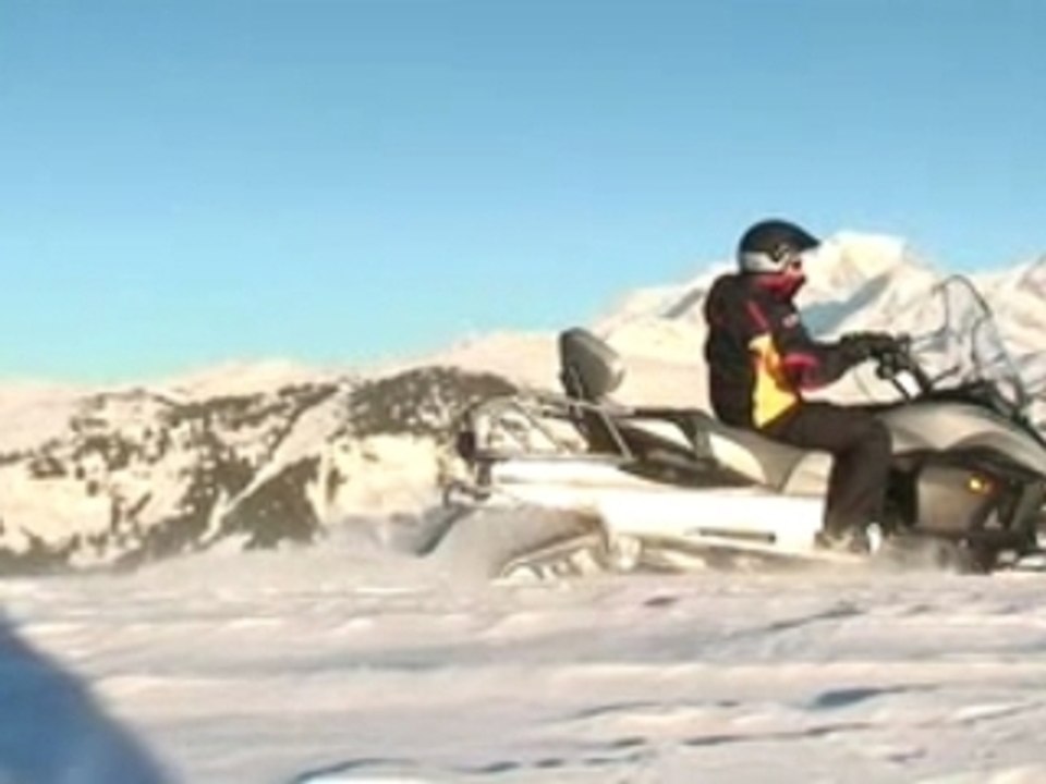 Randonnée motoneige, les Saisies (Savoie) Les Volatiles.