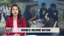 Almost half of all S. Korean families are double-income