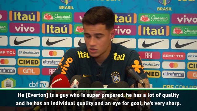 Coutinho hails Brazil duo Everton and Arthur