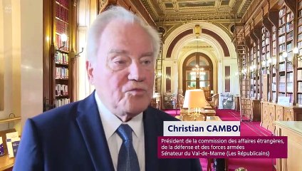 Accueil au Senat d'une délégation de sénateurs américains