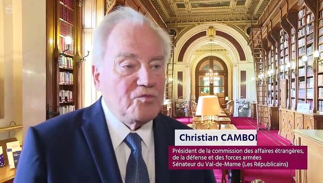 Accueil au Senat d'une délégation de sénateurs américains