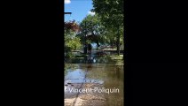 Parc de la Commune inondé
