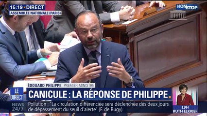 Édouard Philippe: "Nous devons nous adapter, adapter notre société" face à la canicule