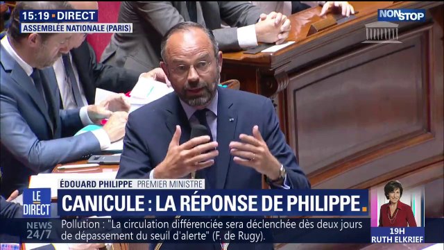 Édouard Philippe: Nous devons nous adapter, adapter notre société face à la canicule