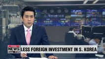 Foreign investment positions in S. Korea fall in 2018 for first time in 3 years