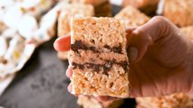 These Rice Krispie Treats Are STUFFED With Cookie Dough