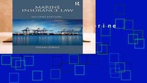 [NEW RELEASES]  Marine Insurance Law