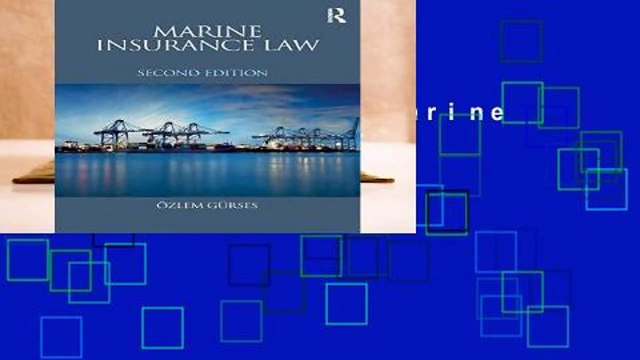 [NEW RELEASES] Marine Insurance Law
